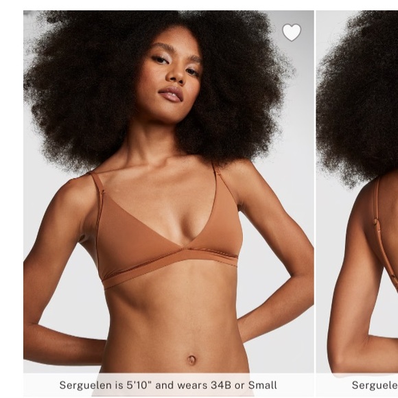PINK Victoria’s Secret triangle tan bralette, S (34 B) - Picture 1 of 7